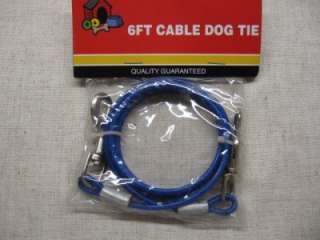 tie out dog tie out New Dog Tie Out Cable 6 FT. 2 Snaps  
