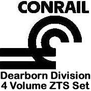 Conrail Dearborn Division   All 4 volumes   ZTS Books  