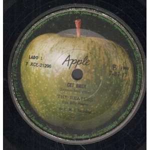    GET BACK 7 INCH (7 VINYL 45) BRAZILLIAN APPLE 1969 BEATLES Music