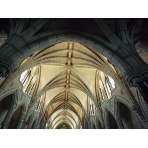  Beautiful Church Interior with Vaulted Archways Stretched 