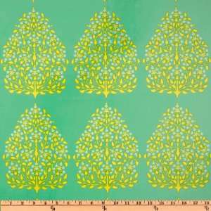  54 Wide Amy Butler Laminated Cotton Lark Henna Trees 