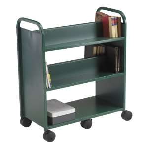  Gorilla Series Book Truck with Four Sloping Shelves and 
