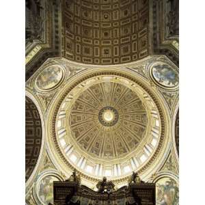  Interior of the Dome, St. Peters Basilica, Vatican, Rome 