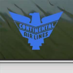  Continental Airlines Thunderbird Blue Decal Car Blue 