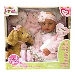  Growing Up 18 Great Babys First Vinyl Doll with Plush 