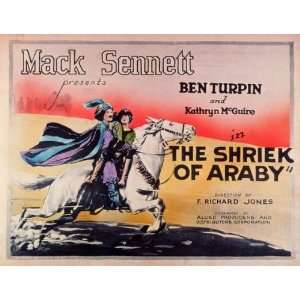 The Shriek of Araby Movie Poster (11 x 14 Inches   28cm x 36cm) (1923 