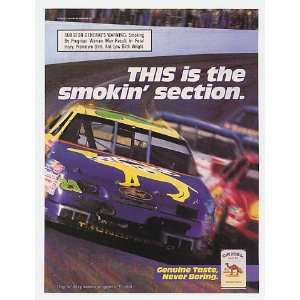  1995 Camel Smokin Jimmy Spencer NASCAR #23 Car Print Ad 
