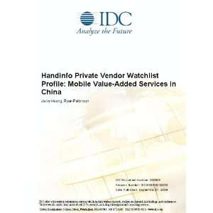   Private Vendor Watchlist Profile Mobile Value Added Services in China
