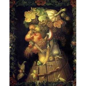  Autumn by Giuseppe Arcimboldi. Size 12.50 X 16.00 Art 