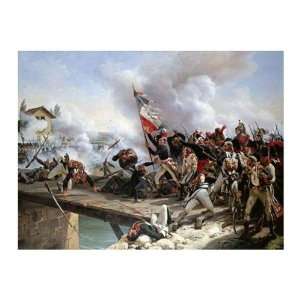 La Bataille Du Pont dArcole Emile Jean Horace Vernet. 34.00 inches 
