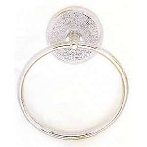 Allied Brass MC 16 PNI Polished Nickel Monte Carlo Towel Ring from the 