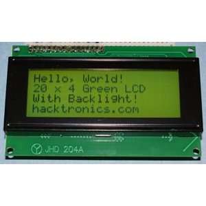  LCD Module for Arduino 20 x 4, Black on Green Electronics