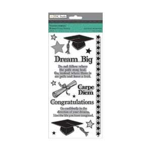  The Paper Company Valedictorian Rubber Cling Stamps 4X8 