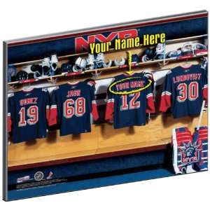 New York Rangers Customized Locker Room 12x15 Laminated Photograph