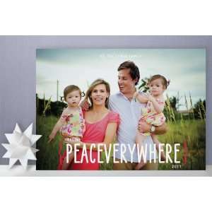  Peace Everywhere Holiday Photo Cards Health & Personal 