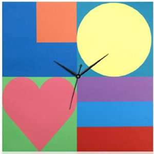  Mod Love Canvas Square Wall Clock