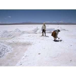  Hand Working in Colchani Salt Pans, Salar De Uyuni, Salt Flat 