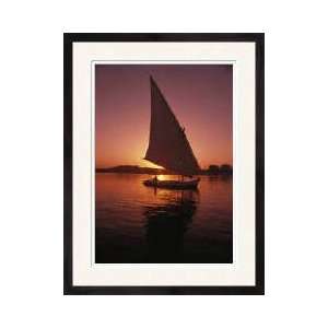  Sailing On The Nile River Aswan Egypt Framed Giclee Print 