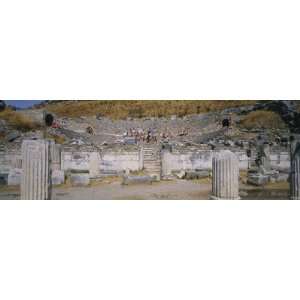  Tourists in a Temple, Temple of Hadrian, Ephesus, Turkey 