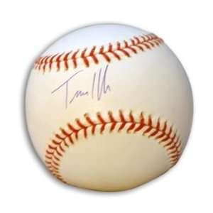  Travis Hafner Signed MLB Baseball 