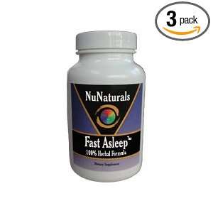  NuNaturals Fast Asleep Night Time Herbal, 30 Capsules 
