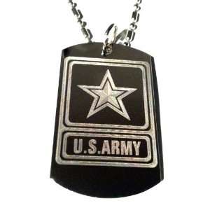  United States of America Army Star Logo   Military Dog Tag 
