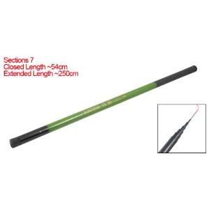   Como 2.5m Green Black 7 Sections Fresh Fishing Rod