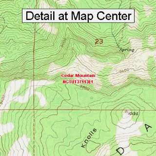   Topographic Quadrangle Map   Cedar Mountain, Utah (Folded/Waterproof