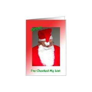  Arnar Santas Checking His List Card Health & Personal 