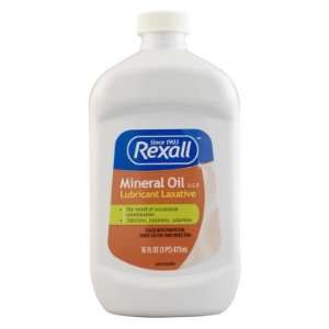  Rexall Mineral Oil Lubricant Laxative, 16 oz Health 