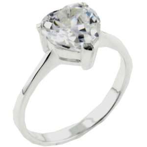   With Tapered Bands Promise Ring   Sterling Silver Cz Engagement Rings