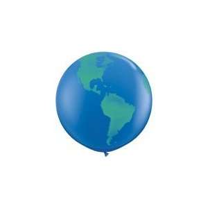   World Planet Earth Latex Balloon   Latex Balloon Foil Toys & Games
