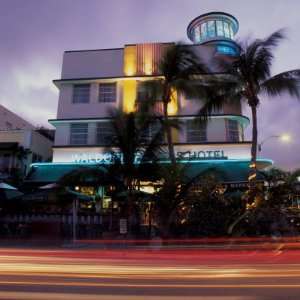  Art Deco Architecture, South Beach, Miami, Florida Premium 