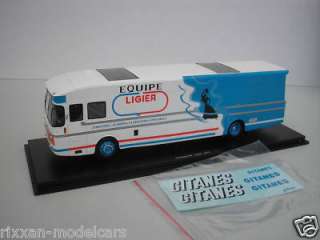 TRANSPORTER LIGIER 1975 GITANES 1/43 SPARK NEW  