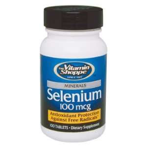 Vitamin Shoppe   Selenium, 100 mcg, 100 tablets