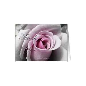 Lavender Rose Thank You Card