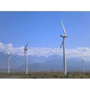  China, Silk Road, Xinjiang Province, Urumqi, Windmills 