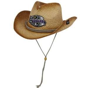 LSU Tigers Tan Crystal Cash Raffia Cowgirl Hat 