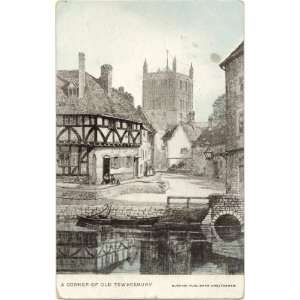 1905 Vintage Postcard A Corner of Old Tewkesbury   Tewkesbury England