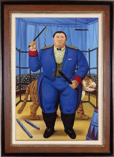 SALE OIL PAINTING REPRO OF FEMANDO BOTERO SIGNED NR  