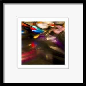   of motion on Bumper Cars ride. Size 12 x 12 inches.