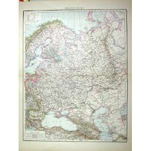   MAP c1897 FINLAND SIBERIA TURKISH EMPIRE SWEDEN NORWAY