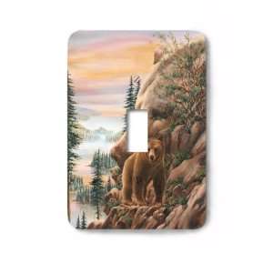 Bear Mountain Decorative Steel Switchplate Cover