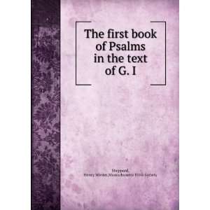  The first book of Psalms in the text of G. I Henry Winter 