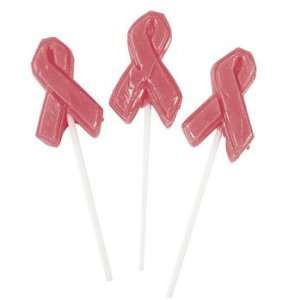 Pink Ribbon Suckers   Suckers & Pops Grocery & Gourmet Food