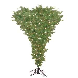  7 1/2 Upside Down Canopy Artificial Christmas Tree with 