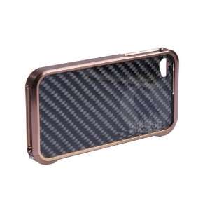   CNC Aluminum Case for iPhone 4 (Metallic Brown)
