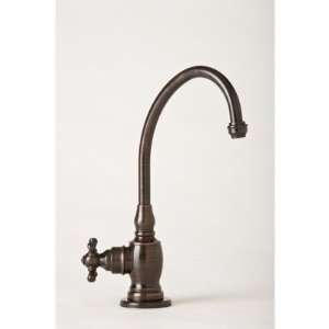 Hampton Cold Water Filtration Faucet with Cross Handle Finish Black 