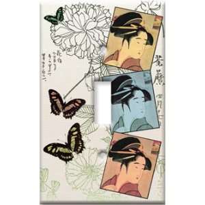   Switch Plate Cover Art Three Geishas Asian Themed S
