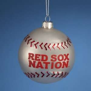  MLB Boston Red Sox Nation Glass Baseball Christmas 